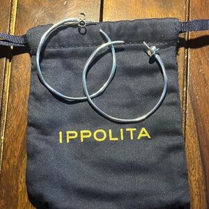 Ippolita Shimmering Silver Hoops